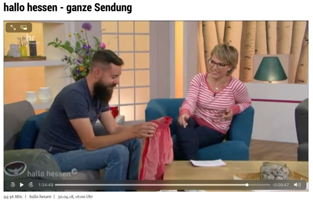 TV-Auftritt in der Sendung „hallo hessen“