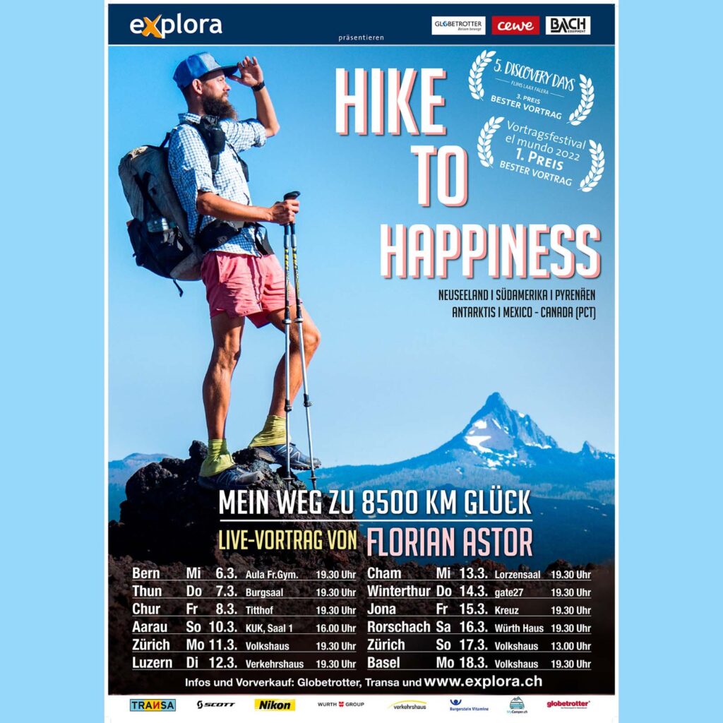 Hike to Happiness Tournee Schweiz – März 2024